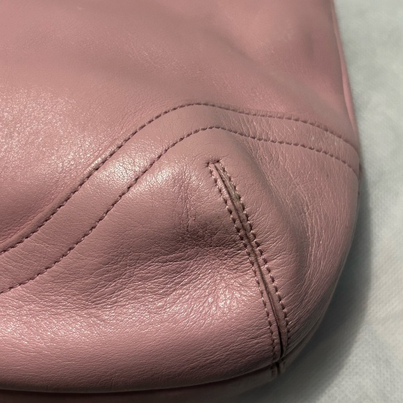 Coach Baby Pink Leather Shoulder Bag - Picture 6 of 15